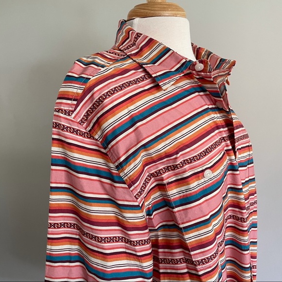 Pendleton Serape Surf Stripe Retro Inspired 60s Board Shirt Button Down - Picture 7 of 11